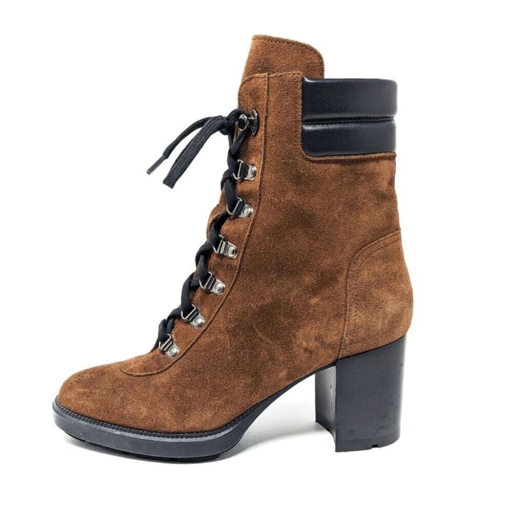 Aquatalia Iriana Women Waterproof Suede Heel Boots 9